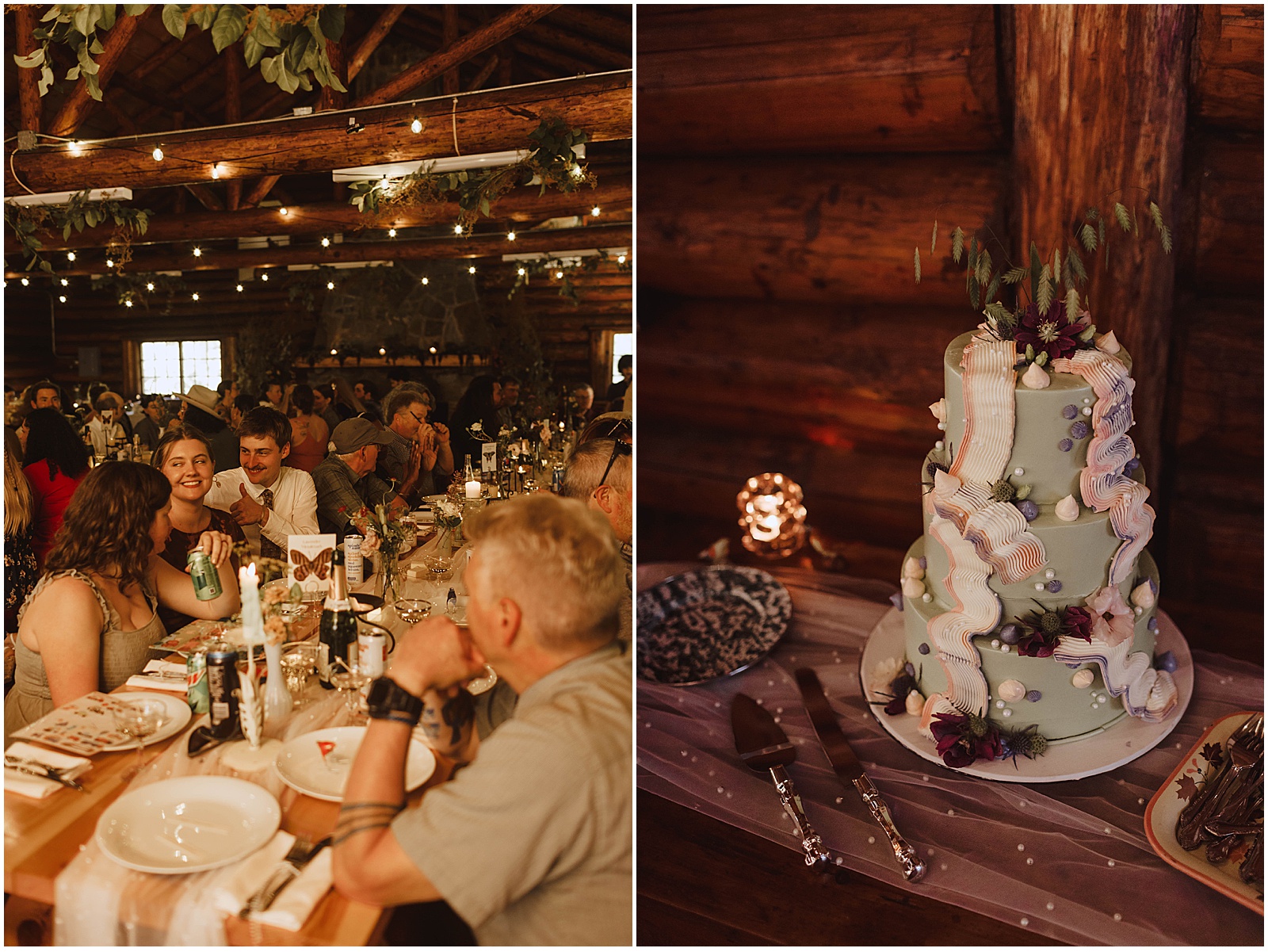 Cabin wedding in northern Wisconsin