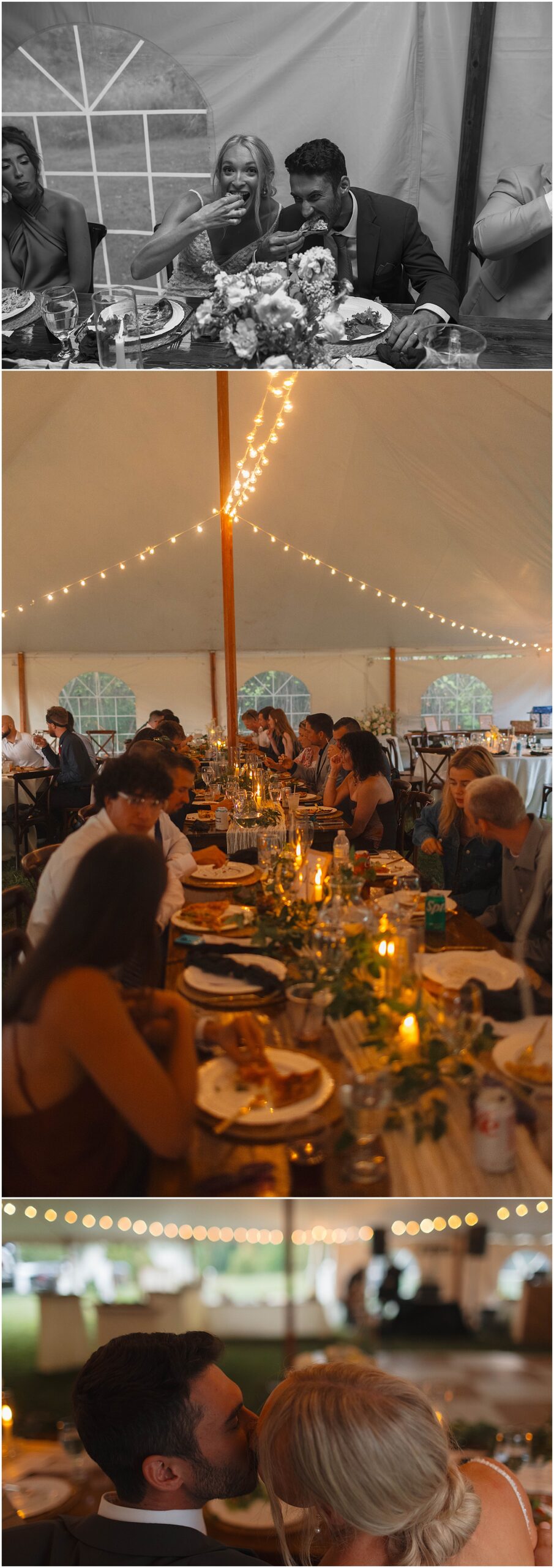 Wedding reception at a Wisconsin campground